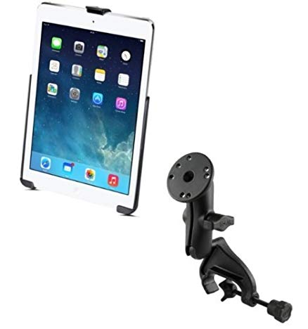 Heavy Duty Yoke Clamp Aircraft Airplane Mount Holder Fits Apple iPad 5 Apple iPad Air 1 2 & Pro 9.7