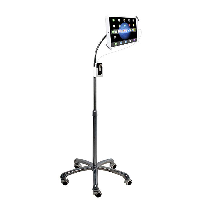 CTA Digital PAD-SHFS Heavy-Duty Security Gooseneck Floor Stand for 7-13