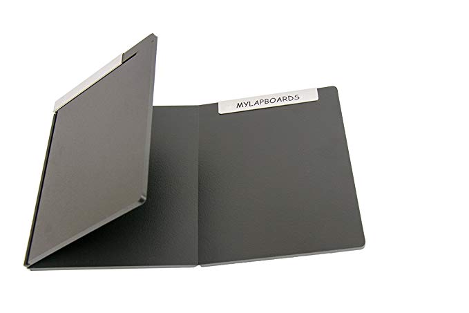 MyLapBoards Lap Desk. THE ORIGINAL folding lap desk. Opens. Lies flat. Metal rails slide to lock.