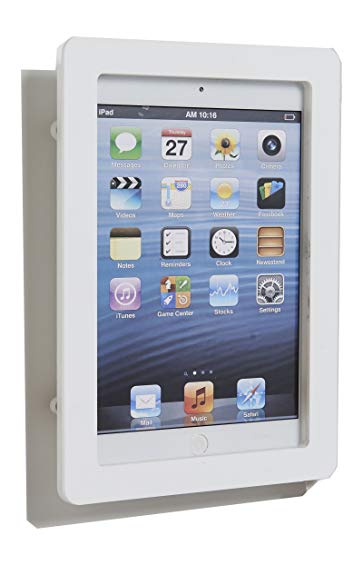 iPad mini 4 White Acrylic Security Anti-Theft Enclosure with Wall Mount Kit