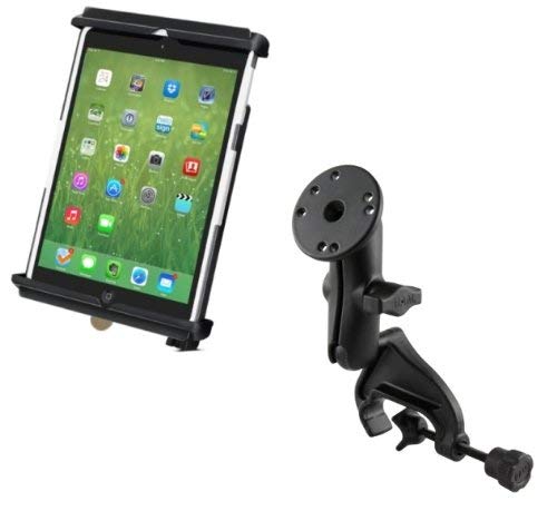 Yoke Clamp Airplane Aircraft Mount Holder w/Locking Cradle for Apple iPad mini