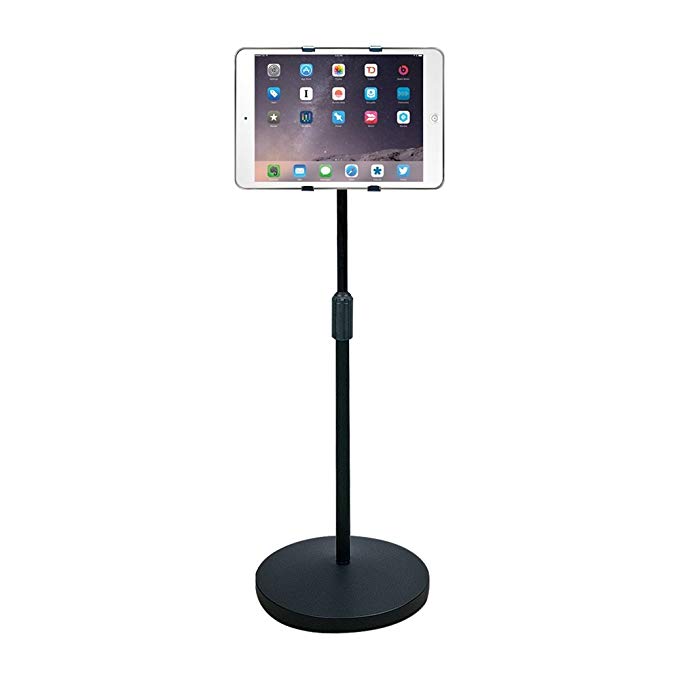 Hamilton Buhl iPad/Tablet Universal Mount Floor Stand, Height Adjustable from 37.6