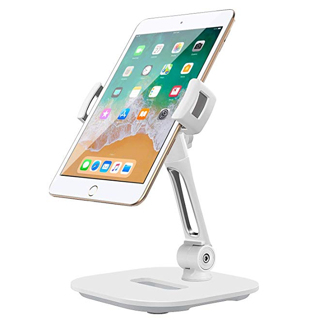 MoKo Adjustable Phone/Tablet Stand, 360° Swivel Aluminum Fodable Desktop Mount Holder for 4