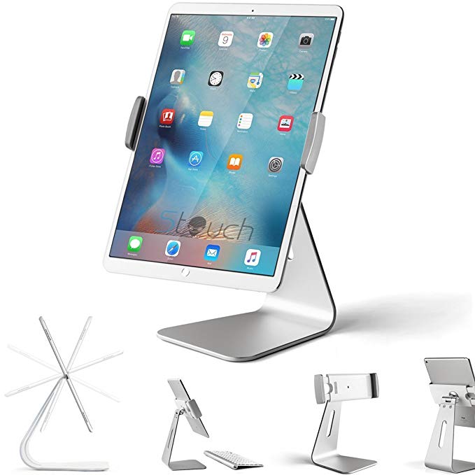 Stouch iPad Pro Tablet Holder Stand, 360° Rotatable Aluminum Alloy Desktop Holder Tablet Stand Compatible Samsung Galaxy Tab Pro S iPad Pro10.5 9.7