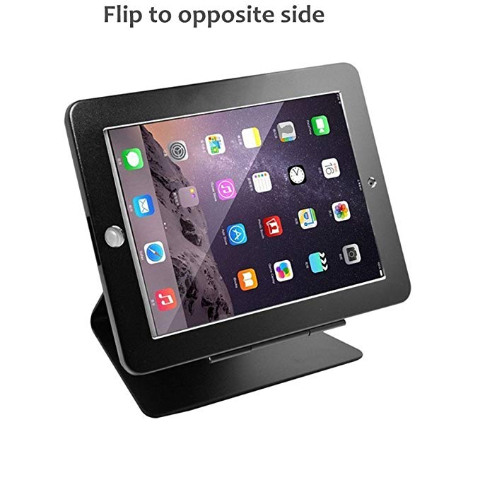 iPad Desktop Anti-Theft Security Kiosk POS Stand Holder Enclosure with Lock & Key for Tablets iPad 2,3,4, iPad air, iPad air 2, iPad Pro 9.7