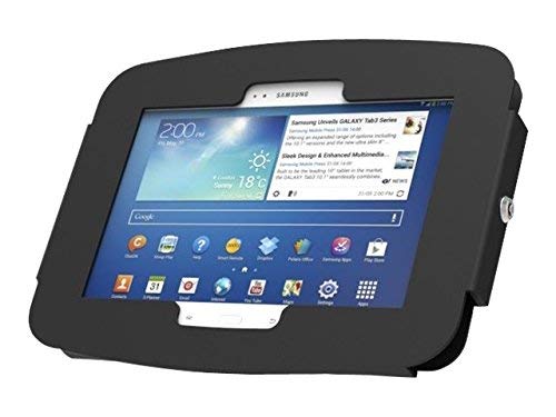 Maclocks 680AGEB Secure Space Enclosure Wall Mount for Galaxy Tab A 8.0 Inch (Black)