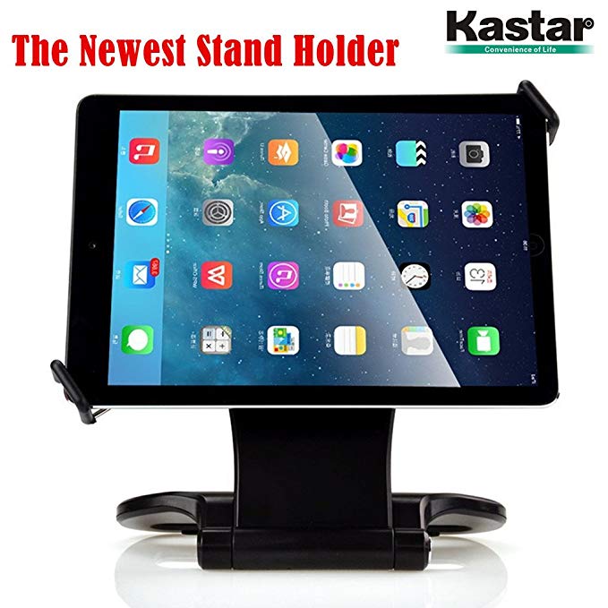 Kastar 360 Swivel Rotating Stand Holder Tabletop Stand with Collapsible Base for all iPad series: iPad1, iPad2, iPad3, iPad4, iPad Mini, iPad Air, Samsung Galaxy Tablets and 7