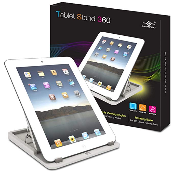 Vantec Tablet Stand 360 - White (TAC-100-WH)