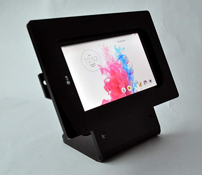 LG G Pad 7 Black Security Desktop Stand for POS, Kiosk, Store Display