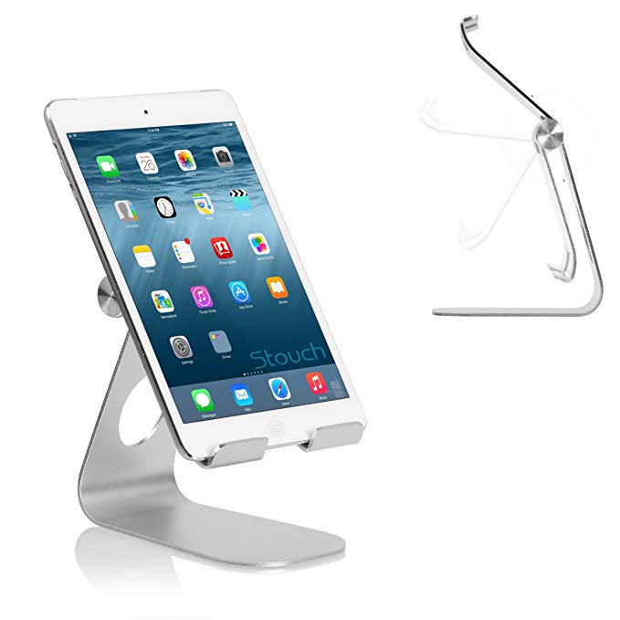 Stouch Desktop Tablet Holder Stand for iPad Mini iPad Pro iPad Air Samsung Galaxy Tab A Tab E Fire HD 8 Tablet and Other Tablet PC