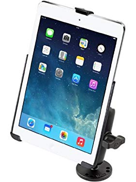 Strong Center Console Flat Surface Desktop Boat Mount Fits Apple iPad 5 Apple iPad Air 1 2 & Pro 9.7