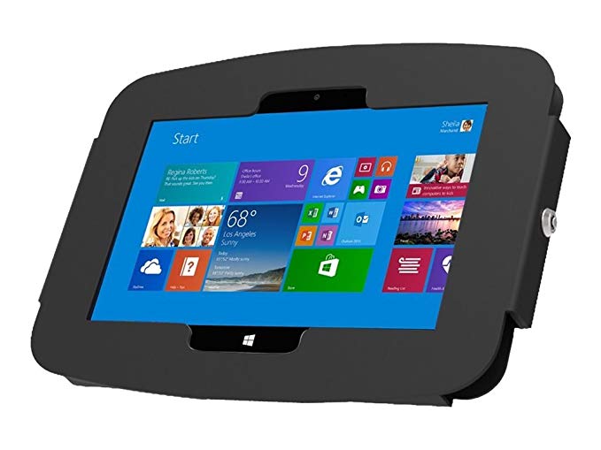 Maclocks 518GEB Secure Space Enclosure Wall Mount for Surface 3 10.8 Inch (Black)