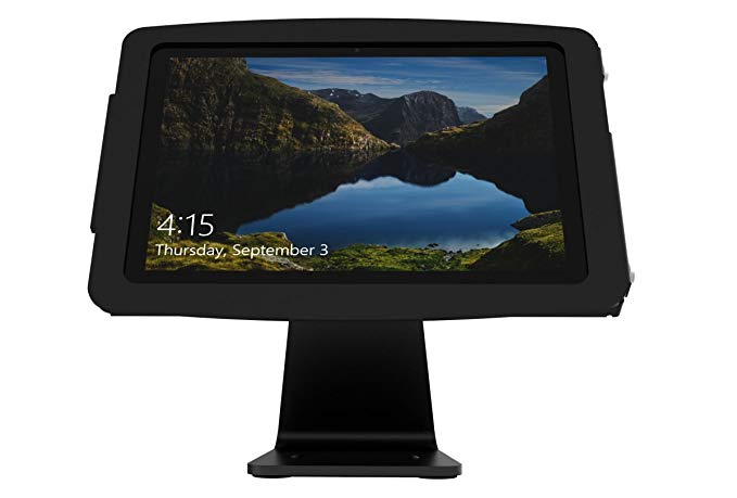 Maclocks303B518GEB Secure Space Enclosure Kiosk with 360 Degree Rotation for Surface 3 10.8 Inch (Black)