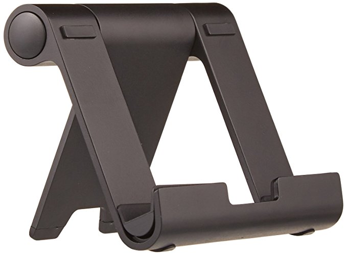 AmazonBasics Multi-Angle Portable Stand for Tablets, E-readers and Phones - Black