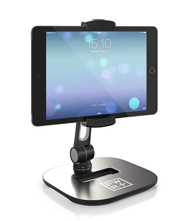 Tablet Stands and Holders Adjustable: Pwr Stylish Tablet Cell Phone Holder 360 degree Swivel Angle Rotation for 4-11